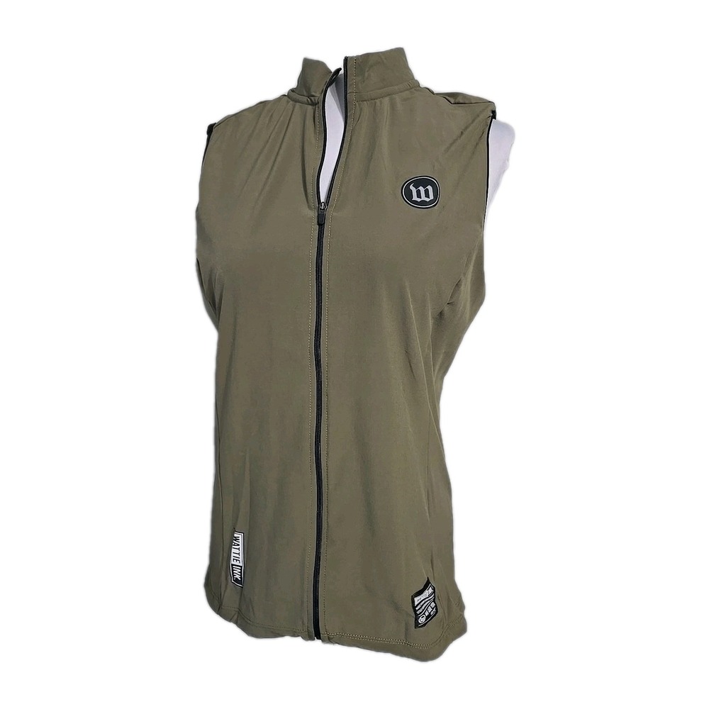 Wattie Ink Green Activewear Womens  Golf‎ Vest Size Medium